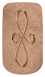 DAROYAL 601 BZ SH BZ Bronze Scroll Shimmer Bronze Background